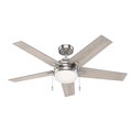 Hunter Hunter Bartlett 52 in. Brushed Nickel Silver LED Indoor Ceiling Fan 51329